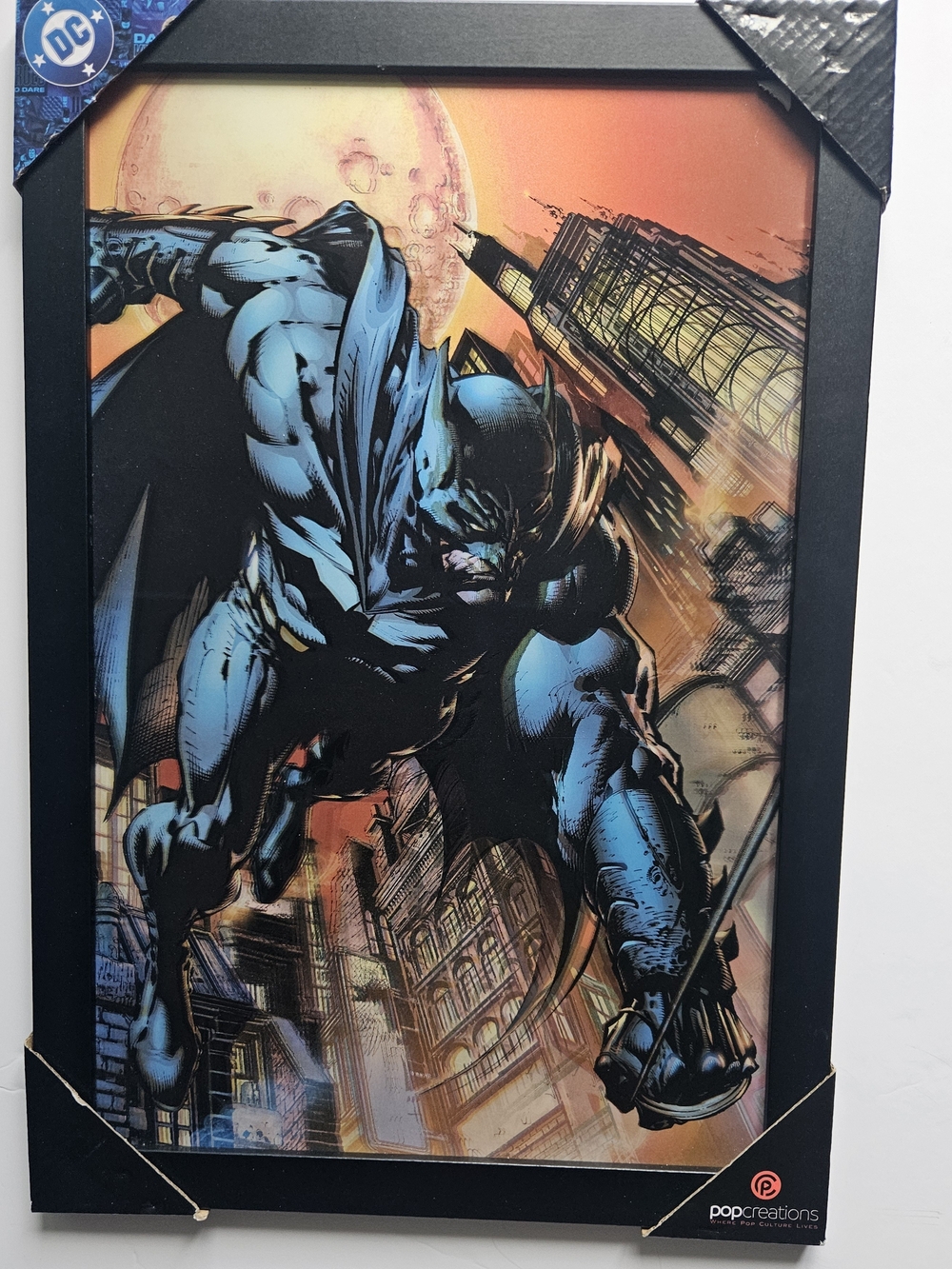 DC Comics Batman Action Poster - Black, Blue, Orange